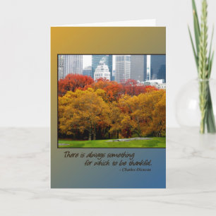 L'automne de carte de thanksgiving colore le