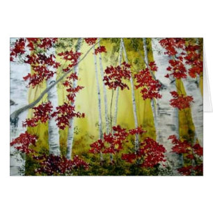 L'automne de couleur colore la carte