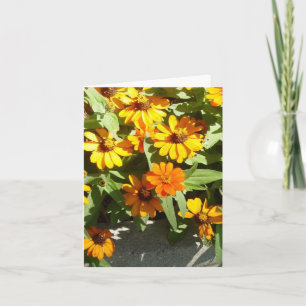 L'automne fleurit la carte de note