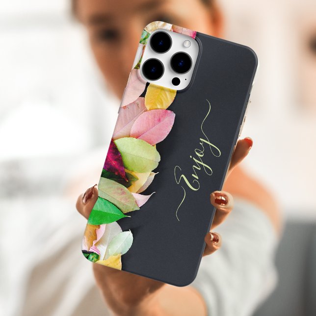 L'automne laisse des coques iphone isolés (Créateur téléchargé)