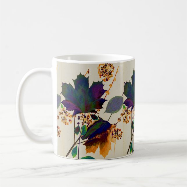 L'automne laisse la Mug des couleurs royales (Gauche)