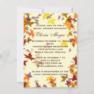 L'automne, l'automne, il laisse une invitation à l