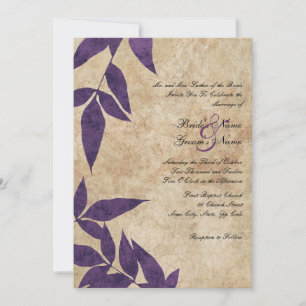 L'automne pourpre laisse des invitations au mariag