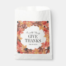 L'automne quitte Thanksgiving Faver Sacs