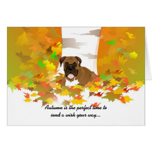 L'automne souhaite la carte - feuille d'automne de