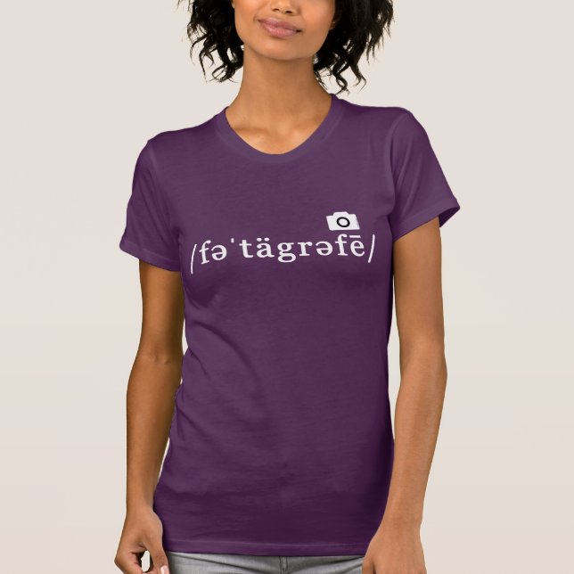 Lautphotographie (lila T - Shirt kundengerecht) (Vorderseite)