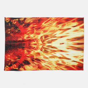 Lautsprecher mit Flammen Handtuch