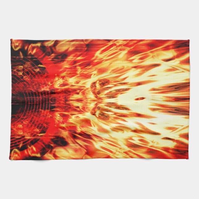 Lautsprecher mit Flammen Handtuch (Horizontal)