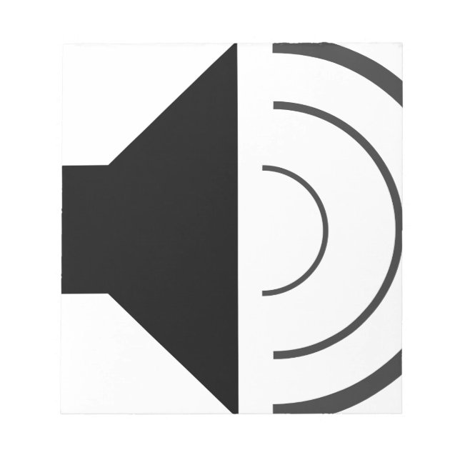 Lautsprecher nach oben notizblock (Vorderseite)