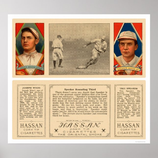 Lautsprecher Rounding Third Baseball 1912 Poster (Vorne)