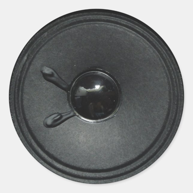 Lautsprecher Runder Aufkleber (Vorderseite)