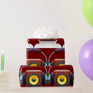 Lautsprecher und Kopfhörer Geschenkpapier