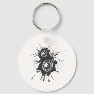 LautsprecherGraffiti - DJ-Musik-Disc-Jockey-Audio Schlüsselanhänger