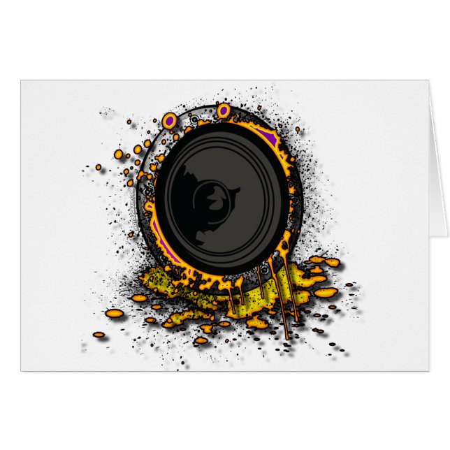LautsprecherGraffiti - DJ-Musik-lautes Party-Mit (Vorderseite (Horizontal))