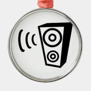 Lautsprecherschlagmusik Ornament Aus Metall