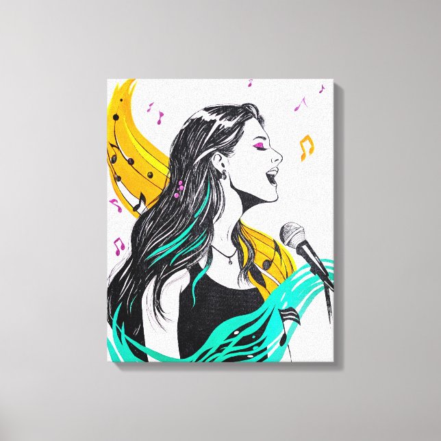 Lautstärke24 Leinwanddruck (Vorderseite)