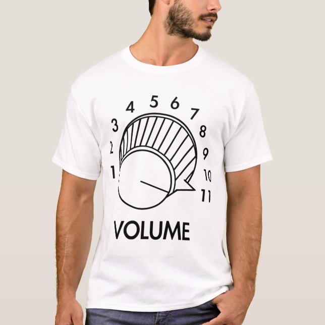 Lautstärkeregler bis zu 11 Gestochen Wirbelsäule I T-Shirt (Vorderseite)