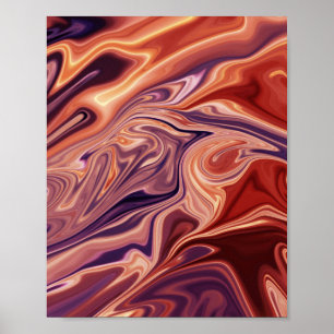 Lava abstrakt Art Poster