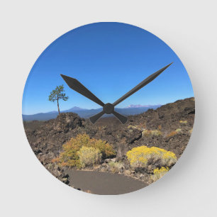 Lava Butte Trail, OR Runde Wanduhr