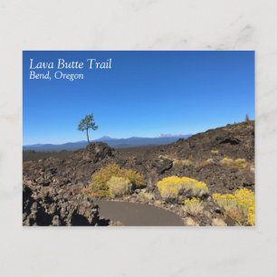 Lava Butte Trail, Oregon Postkarte