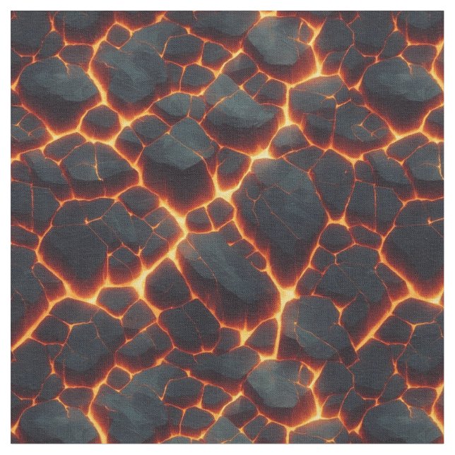 Lava Cracks Stoff (Nahaufnahme)