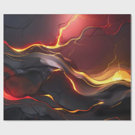 Lava-Fluss Vulkan Geschenkpapier