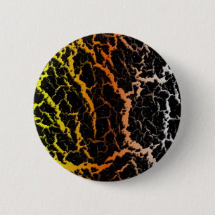 Lava im gebrochenen Raum - Gelb/orange/weiß Button