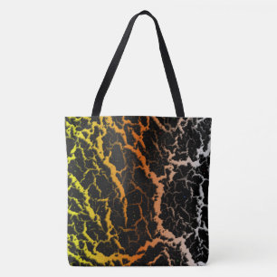 Lava im gebrochenen Raum - Gelb/orange/weiß Tasche