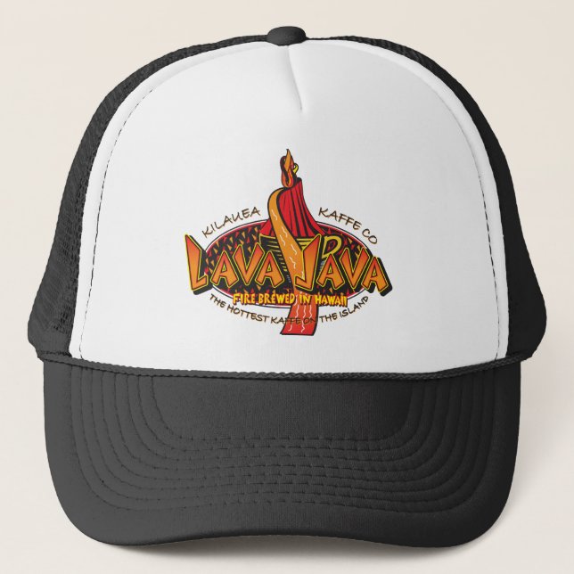 LAVA-JAVA-Coffee-Kreis-Design Truckerkappe (Vorderseite)