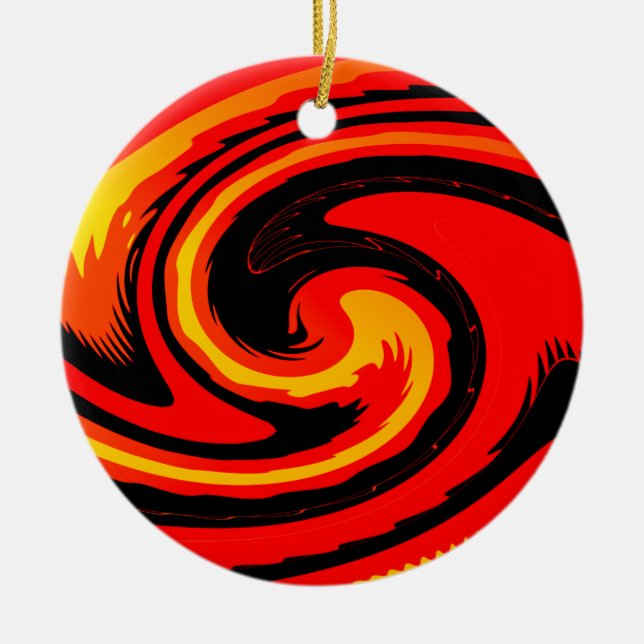 Lava Keramik Ornament (Vorne)