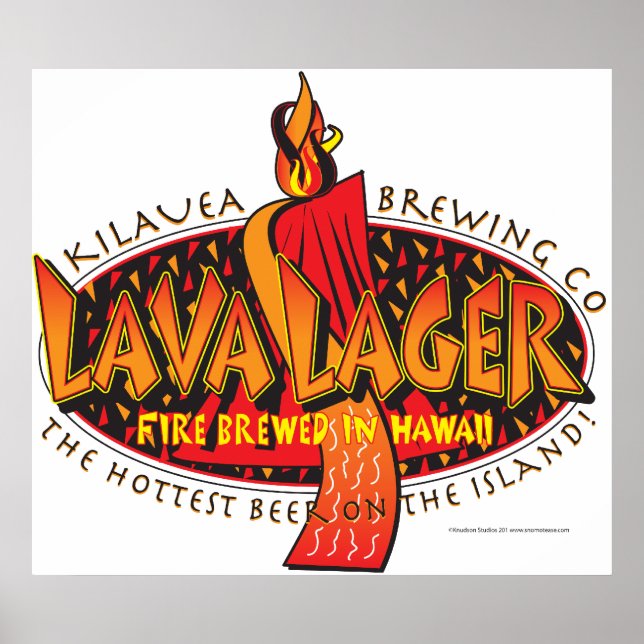 Lava Lager Hawaiian Ber Poster (Vorne)
