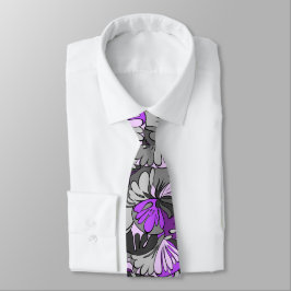 Lava Lamp Floral Retro zweiseitig Krawatte