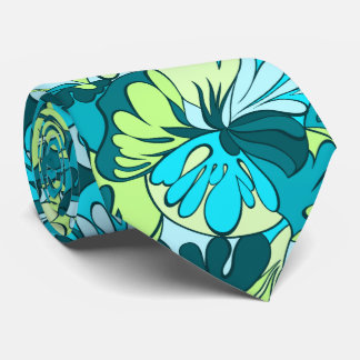 Lava Lamp Floral Retro zweiseitig Krawatte