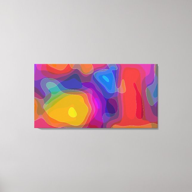 Lava Lamp Lands Leinwanddruck (Vorderseite)