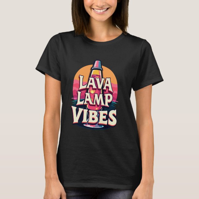 Lava Lamp Retro Ästhetische Psychedelische Groovy  T-Shirt (Vorderseite)