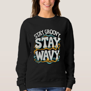 Lava-Lampe Retro-Ästhetik psychedelische groovy Vi Sweatshirt