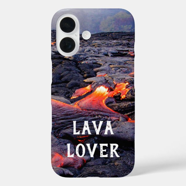 Lava Lover - Vulkangeologie iPhone 16 Hülle (Rückseite)