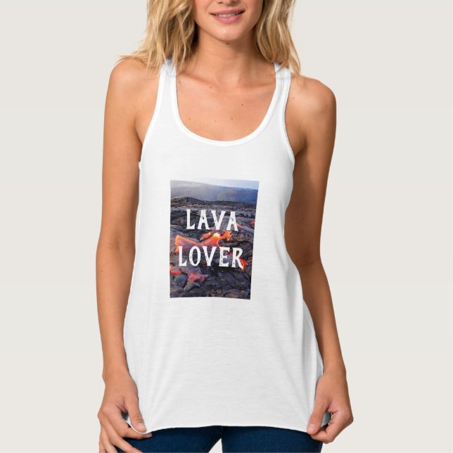 Lava Lover - Vulkangeologie Tank Top (Vorderseite)