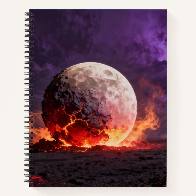 Lava-Mond-Notizbuch Notizbuch (Vorderseite)