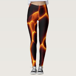 Lava Motif Leggings