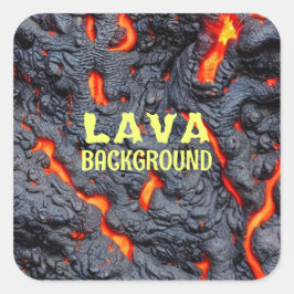 Lava Quadratischer Aufkleber