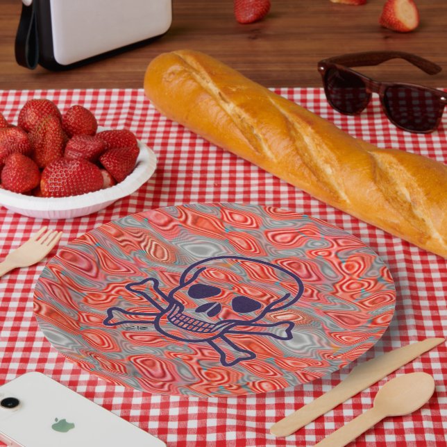 Lava Skull große Teller (Picknick)