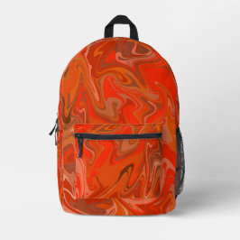 Lava Swirl Bedruckter Rucksack