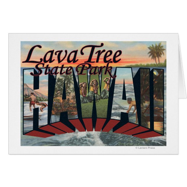 Lava Tree Staat Park, Hawaii (Vorderseite (Horizontal))