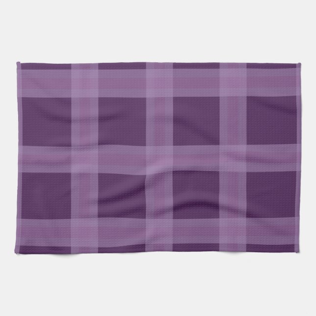 Lava- und Lila-Plaid-Wandtücher Handtuch (Horizontal)
