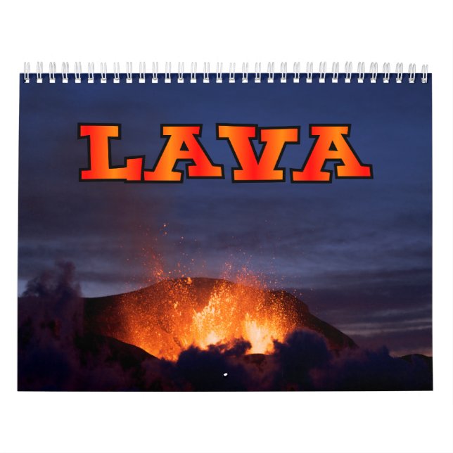 Lava-Vulkan-Wandkalender Kalender (Titelbild)
