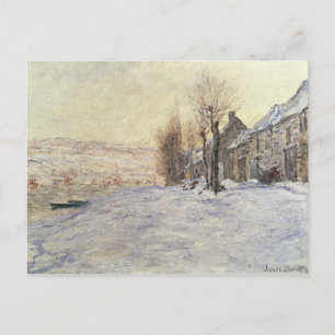 Lavacourt under Snow, c.1878-81 Postkarte