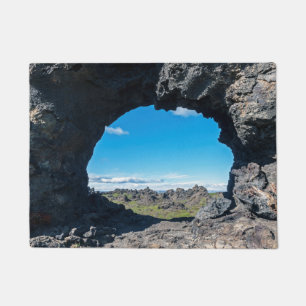 Lavafenster bei Dimmuborgir, Gebiet Myvatn - Islan Fußmatte