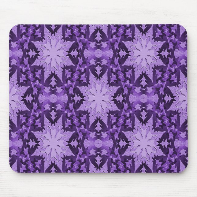 Lavaflätter-Schneeflocken.. Mousepad (Vorne)