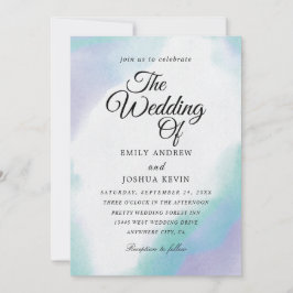lavage de couleur | invitations turquoises et viol